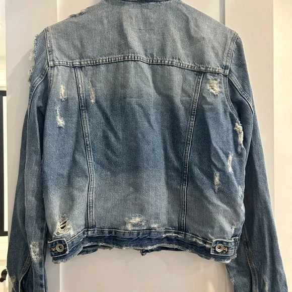 Distressed Denim Jacket - Picture 2 of 3